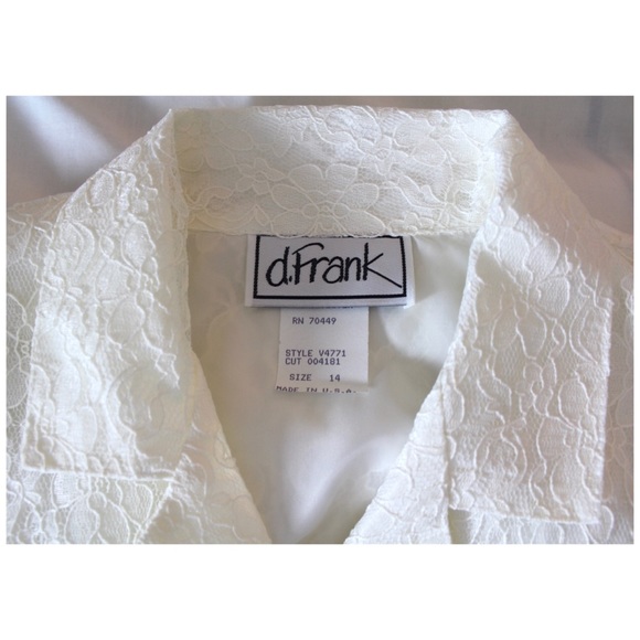 Vintage 80s Lace Velvet Jumpsuit d. Frank NWT Size Large - Picture 2 of 9